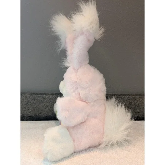 Vintage DanDee Tickle Wiggle Plush Easter Hoppy Bunny Lights That Tickles Pastel - Picture 15 of 17